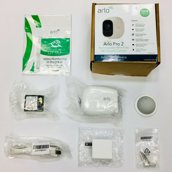 Arlo Pro 2 VMC4030P-100NAR 1080p, 1 Add-on Camera, Rechargeable, Night vision, Two-Way Talk - My Cool Collection