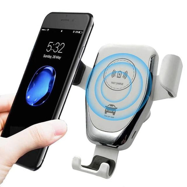 10W Qi Car Wireless Charger For iPhone - 360 Rotation 3.0 Fast Charging & USB C Cable Support - My Cool Collection