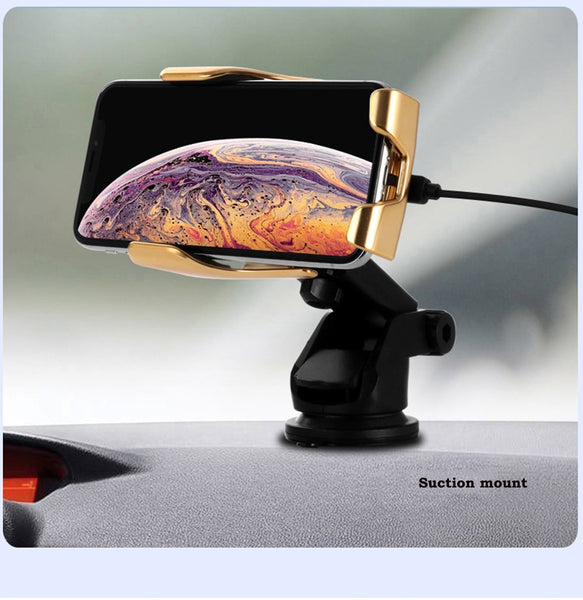 Automatic Clamp Car Wireless Charger 10W Quick Charge Mount Qi Infrared Sensor Phone Holder - My Cool Collection