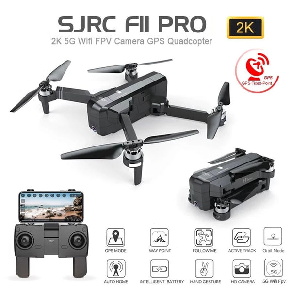 SJRC F11 PRO GPS Drone With Wifi FPV 1080P/2K HD Camera F11 Brushless Quadcopter Foldable Drone - My Cool Collection