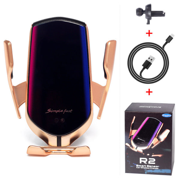 Automatic Clamp Car Wireless Charger 10W Quick Charge Mount Qi Infrared Sensor Phone Holder - My Cool Collection