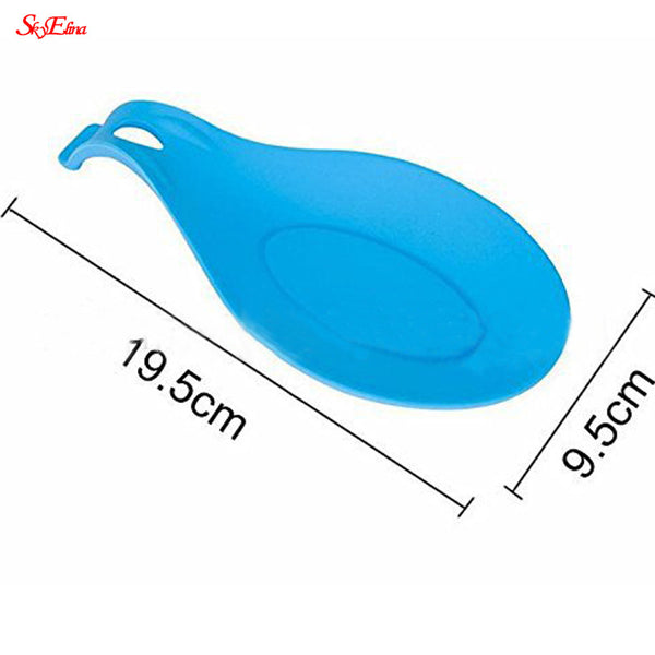 Multipurpose Silicone Spoon Rest Pad Food Grade Silica Gel Spoon Put Mat Device - My Cool Collection