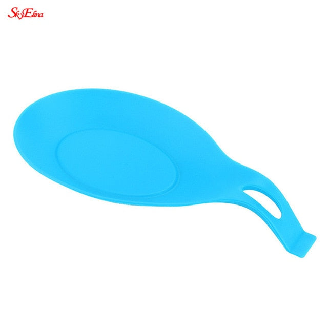 Multipurpose Silicone Spoon Rest Pad Food Grade Silica Gel Spoon Put Mat Device - My Cool Collection