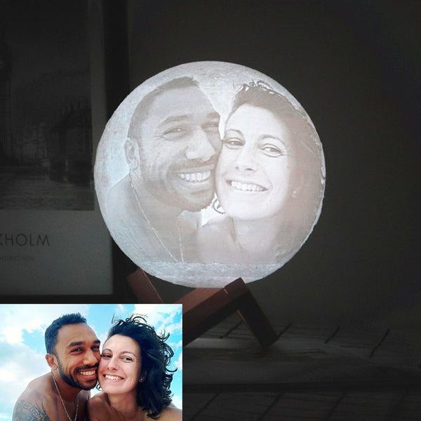 Photo/Text Custom Moon Lamp Night Light - My Cool Collection