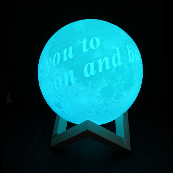 Photo/Text Custom Moon Lamp Night Light - My Cool Collection