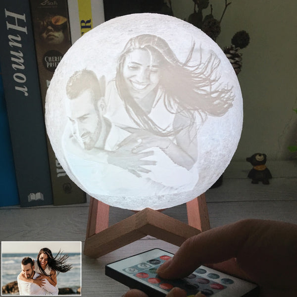 Photo/Text Custom Moon Lamp Night Light - My Cool Collection