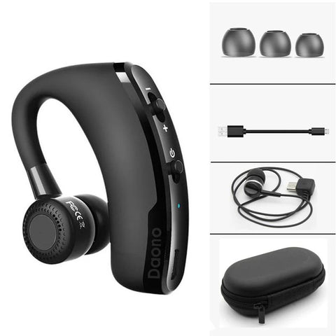 Handsfree Business V9 Bluetooth Headphone + Mic, Voice Control Wireless Earphone Noise Cancelling - My Cool Collection