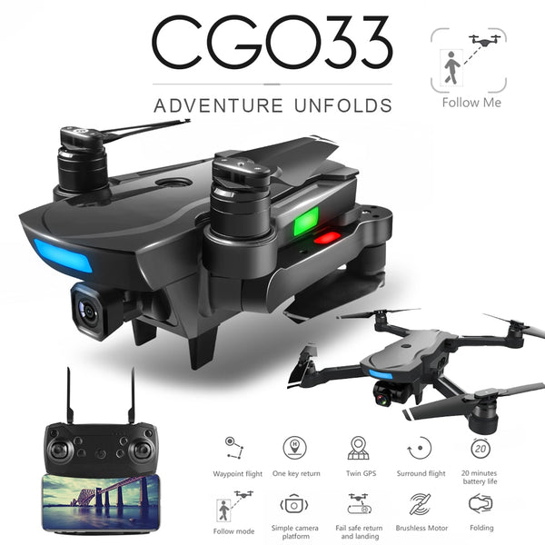 Brushless FPV Quadcopter With 1080P HD Wifi Gimbal Camera Or No Camera RC Helicopter GPS Drone - My Cool Collection